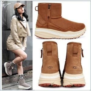 UGG Ankle Boots Chunky sz 8 THE CA805 CLASSIC Chestnut  Sherpa Unisex